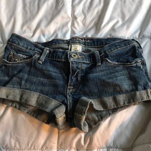 Denim shorts